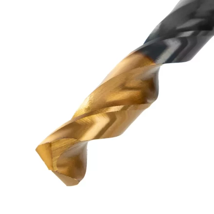 Сверло по металлу, 9 мм, HSS-Tin, Golden Tip, 8 шт. Denzel 717221 купить в Перми