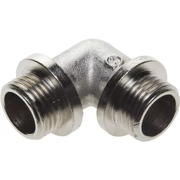 Уголок GENERAL FITTINGS с упором, никелированная латунь, ш/ш, 1/2" 51072-S/S-1/2 купить в Перми