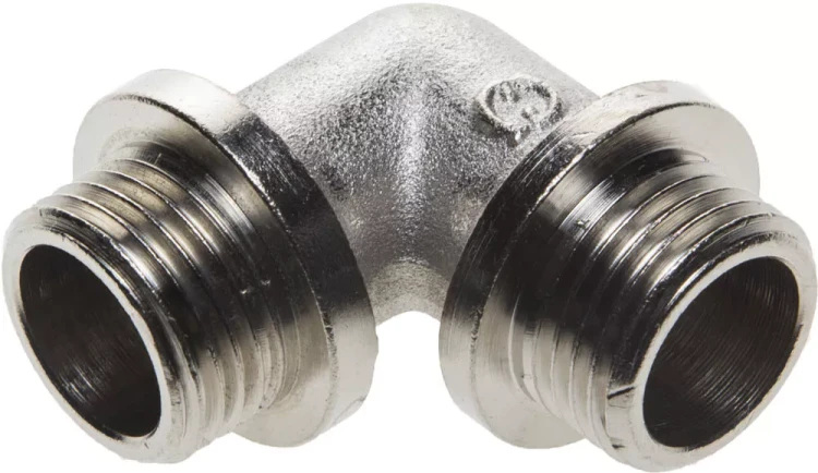 Уголок GENERAL FITTINGS с упором, никелированная латунь, ш/ш, 1/2" 51072-S/S-1/2 купить в Перми