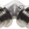 Уголок GENERAL FITTINGS с упором, никелированная латунь, ш/ш, 1/2" 51072-S/S-1/2 купить в Перми