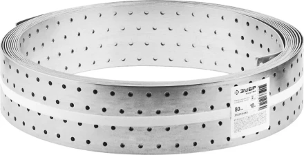 Перфорированная монтажная лента ЗУБР &quot;МАСТЕР&quot;, 80х2,00мм, 10м 310245-080 купить в Перми