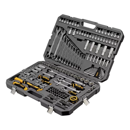 Набор инструментов Denzel 15806, 1/2&quot;, 1/4&quot;, CrV, S2, пластиковый кейс, 194 предмета купить в Перми