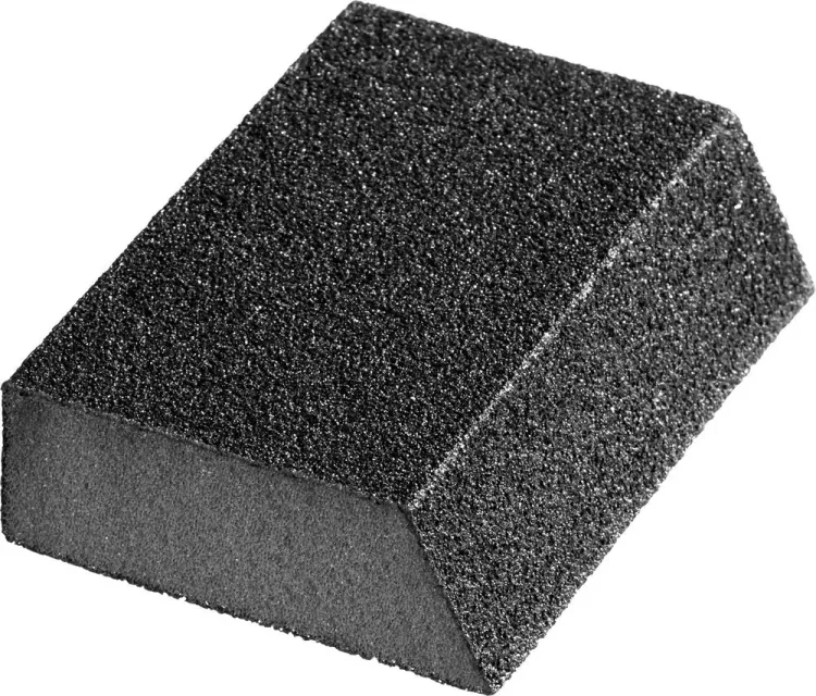 Губка шлифовальная STAYER "MASTER" угловая, зерно - оксид алюминия, Р120, 100 x 68 x 42 x 26 мм, средняя жесткость 3561-120 купить в Перми