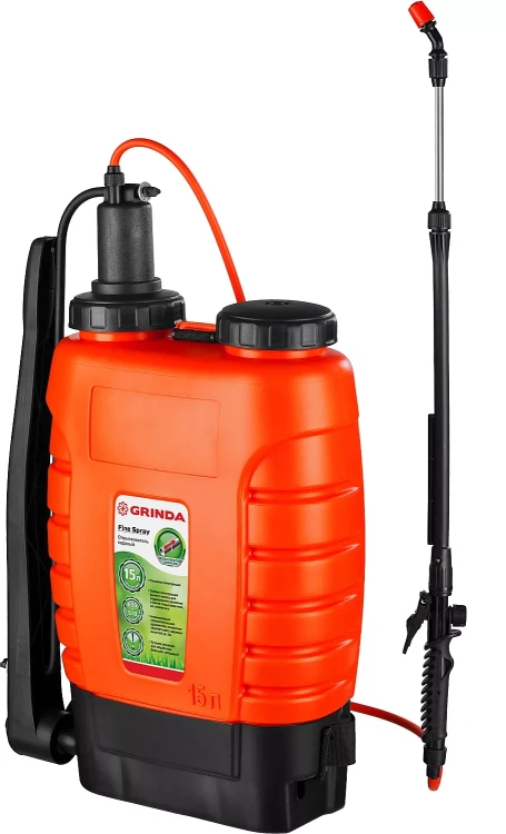 Опрыскиватель садовый GRINDA "Fine Spray", ранцевый, телескопический удлинитель, 15л 425216 купить в Перми