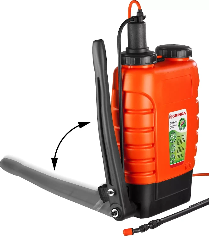 Опрыскиватель садовый GRINDA "Fine Spray", ранцевый, телескопический удлинитель, 15л 425216 купить в Перми