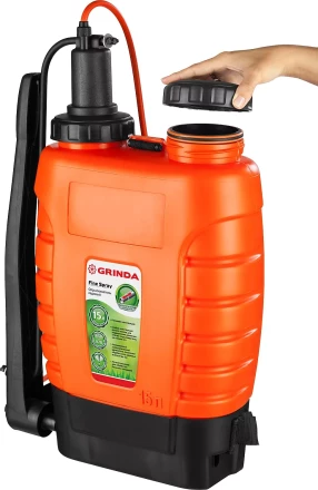 Опрыскиватель садовый GRINDA &quot;Fine Spray&quot;, ранцевый, телескопический удлинитель, 15л 425216 купить в Перми
