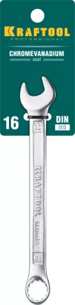 Ключи комбинированные KRAFTOOL, Cr-V, DIN 3113 27079-16 купить в Перми