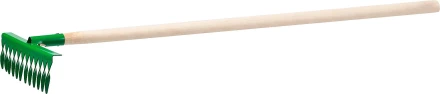 Грабли РОСТОК садовые с черенком, 12 витых зубцов 421900-12 купить в Перми