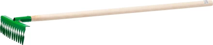 Грабли РОСТОК садовые с черенком, 12 витых зубцов 421900-12 купить в Перми