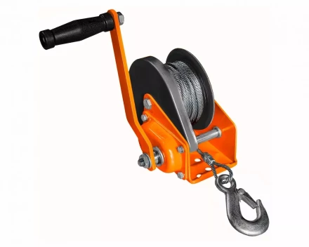Лебедка ручная барабанная с тормозом Magnus-Profi LRT-500, 500 кг, канат 10 м купить в Перми