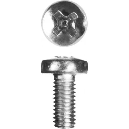 Винт ЗУБР &quot;МАСТЕР&quot; DIN 7985, класс прочности 4.8, оцинкованный, M5x10мм, 5кг 303150-05-010 купить в Перми