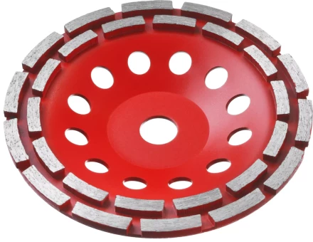 Чашка алмазная шлифовальная по бетону ЗУБР &quot;МАСТЕР&quot; сегментная двухрядная, 180мм 33376-180 купить в Перми