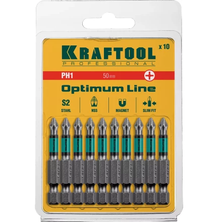 Биты KRAFTOOL OPTIMUM PH 26122-1-50-10 купить в Перми