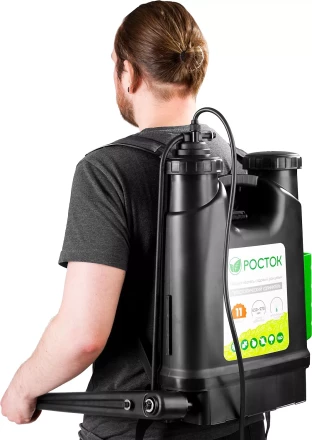 Опрыскиватель садовый РОСТОК, ранцевый, телескопический удлинитель, 11л 425219 купить в Перми