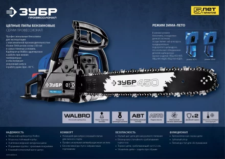 Бензиновая пила (бензопила) ПБЦ-560 45ДП серия ПРОФЕССИОНАЛ купить в Перми