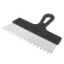 Шпатель из нержавеющей стали 250 мм зуб 8 х 8 мм пластмассовая ручка Россия 85143 купить в Перми