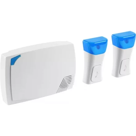 Звонок СВЕТОЗАР &quot;ОКТАВА&quot; электрический беспроводной 120м, 36 мелодий, 2 кнопки, А23, 3AA 58064-2 купить в Перми