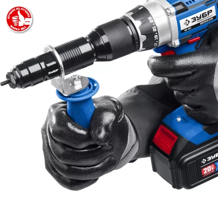 ЗУБР НР-М8, М3 - М8, насадка-заклепочник на шуруповерт, Профессионал (31221) купить в Перми