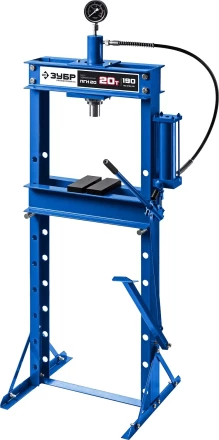 ЗУБР ПГН-20, 20 т, гидравлический пресс с гидронасосом и манометром, Профессионал (43072-20) купить в Перми