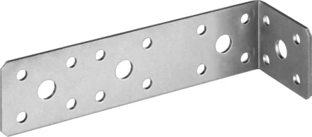 ЗУБР УКА-2.0, 35 x 40 x 140 x 2 мм, цинк, асимметричный крепежный уголок (310156-35) купить в Перми