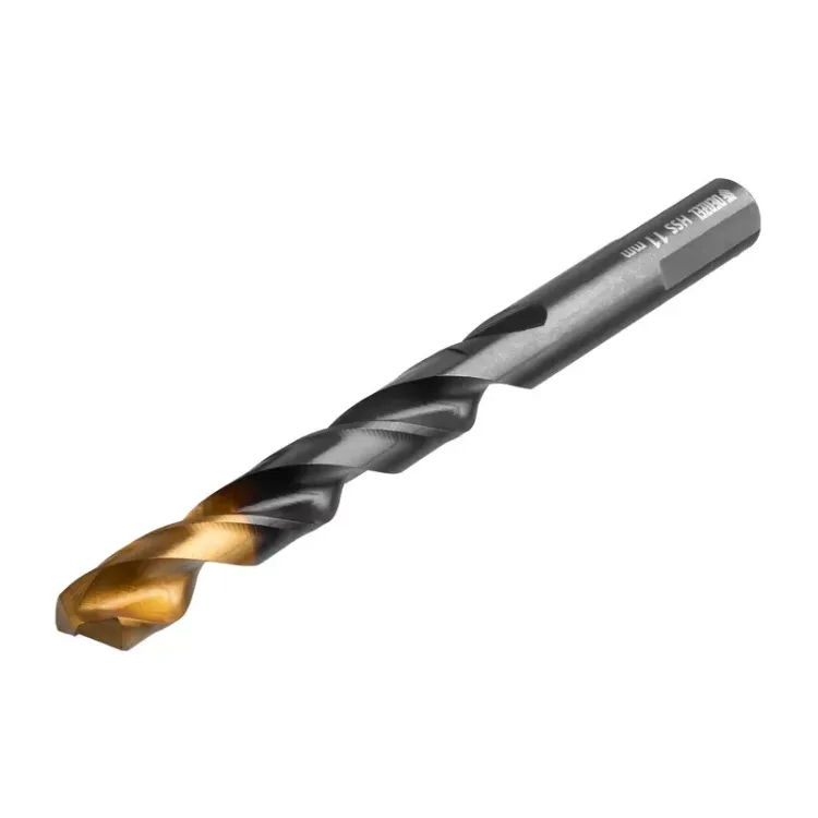 Сверло по металлу, 11 мм, HSS-Tin, Golden Tip, 6 шт. Denzel 717223 купить в Перми