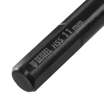 Сверло по металлу, 11 мм, HSS-Tin, Golden Tip, 6 шт. Denzel 717223 купить в Перми