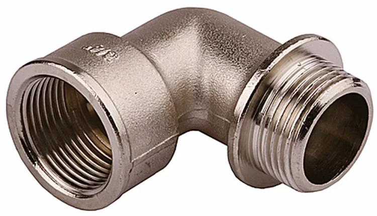 Уголок GENERAL FITTINGS с упором, никелированная латунь, г/ш, 3/4" 51072-G/S-3/4 купить в Перми