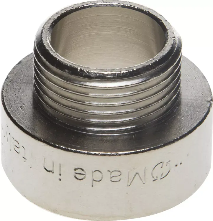 Переходник GENERAL FITTINGS удлиненный цилиндрический, никелированная латунь, 1" х 3/4" 51083-1-3/4 купить в Перми
