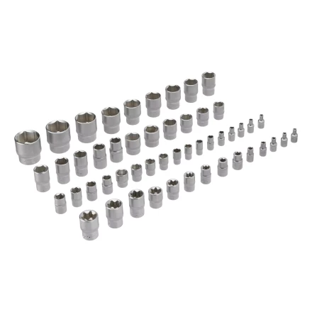 Набор инструментов Denzel 15808, 1/2&quot;, 3/8&quot;, 1/4&quot;, CrV, S2, пластиковый кейс, 232 предмета купить в Перми