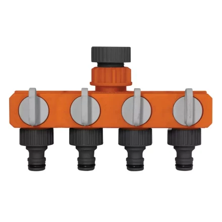 Распределитель пластиковый 4-х канальный G 3/4&quot;  G 1&quot;  Кратон 5 01 04 056 купить в Перми