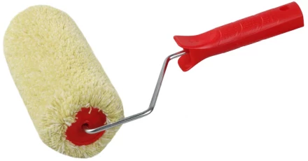 Валик фасадный ЗУБР &quot;ЭКСПЕРТ&quot; УНИВЕРСАЛ СИНТЕКС малярный в сборе, полиакрил, бюгель 8мм, 68х180мм 03502-18 купить в Перми