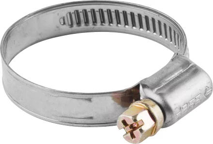 Хомуты ЗУБР &quot;ЭКСПЕРТ&quot;, нерж. сталь, накатная лента 9 мм, 20-32 мм, 5 шт 3787-20-32 купить в Перми