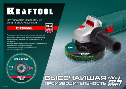Круги полимерно-шлифовальные синтетические коралловый 36599-125 купить в Перми