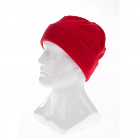 Шапка с отворотом из флиса для взрослых размер 58-59 красная Россия Сибртех 68831 купить в Перми