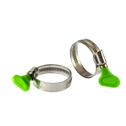 Хомуты металлические червячные 32-44 мм ширина 12 мм W4 с ключом 2 шт Сибртех 476533