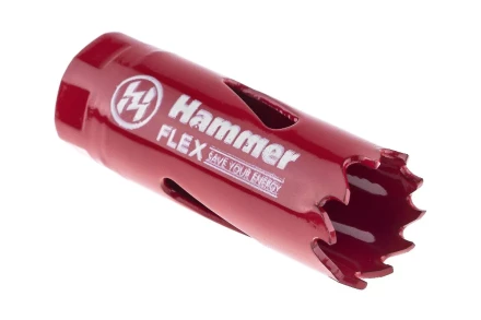 Коронка биметаллическая HAMMER Ф19х38мм 1/2&quot;  BiMETALL (224-001) купить в Перми