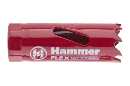 Коронка биметаллическая HAMMER Ф19х38мм 1/2&quot;  BiMETALL (224-001) купить в Перми