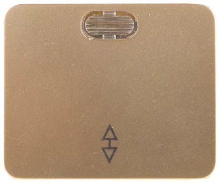 Выключатель СВЕТОЗАР &quot;ГАММА&quot; проходной, с подсветкой, одноклав., без вставки и рамки, цвет золотой металлик, 10A/~250 SV-54138-GM купить в Перми