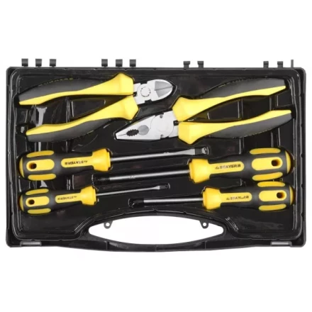 Набор слесарно-монтажного инструмента STAYER &quot;PROFI&quot; ULTRA: 4 отвертки, плоскогубцы и бокорезы, 6 предмета 2202-H6 купить в Перми