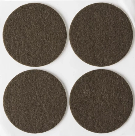 Накладки STAYER &quot;COMFORT&quot; на мебельные ножки, самоклеящиеся, фетровые, коричневые, круглые - диаметр 50 мм, 4 шт 40910-50 купить в Перми