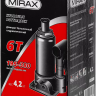 Домкрат гидравлический бутылочный, 6т, 195-380 мм, MIRAX 43260-6 43260-6 купить в Перми