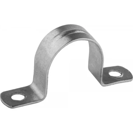 Скобы СВЕТОЗАР металлические D25мм, двухлапковые, для крепления металлорукава d=20мм, 50шт 60212-20-50 купить в Перми