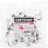 Скобы СВЕТОЗАР металлические D25мм, двухлапковые, для крепления металлорукава d=20мм, 50шт 60212-20-50 купить в Перми