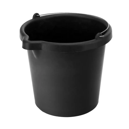 Ведро строительное пластмассовое, 12 л, высокопрочное с носиком Сибртех 81478 купить в Перми