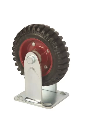 Колесо большегрузное неповоротное PF 160 150 мм резина с протектором (F) 1027233 купить в Перми