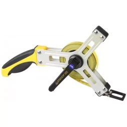 Мерная лента STAYER "PROFI" "GRAND" геодезийная стальная, мет. корпус, двухкомп. рукоятка, 20м 34166-20