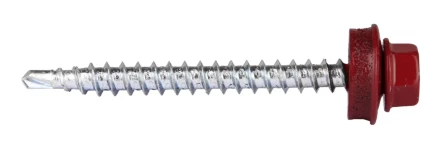 Саморезы ЗУБР &quot;ПРОФЕССИОНАЛ&quot; окраш., RAL 3005 темно-красн., для крепл. кров. матер. к дерев. обреш., 4.8x50мм, 250шт 4-300315-48-050-3005 купить в Перми