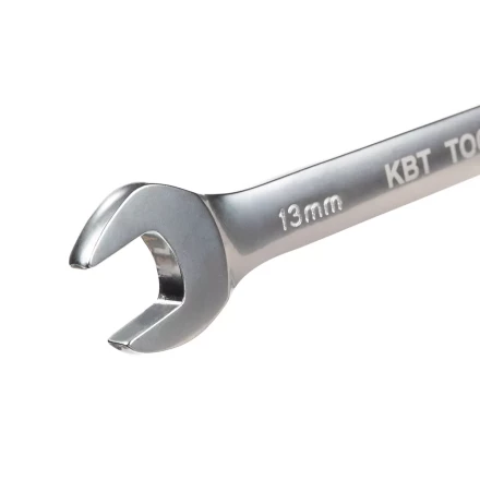 Набор гаечных комбинированных трещоточных ключей КВТ НТК-8 (8–19 мм), 8 шт. (91949) купить в Перми