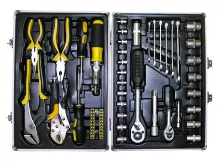 Набор инструмента 59 предметов алюминиевый кейс 57055 купить в Перми