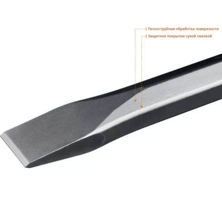 ЗУБР БУРАН, 35 х 400 мм, HEX 28, плоское зубило (29380-35-400) купить в Перми